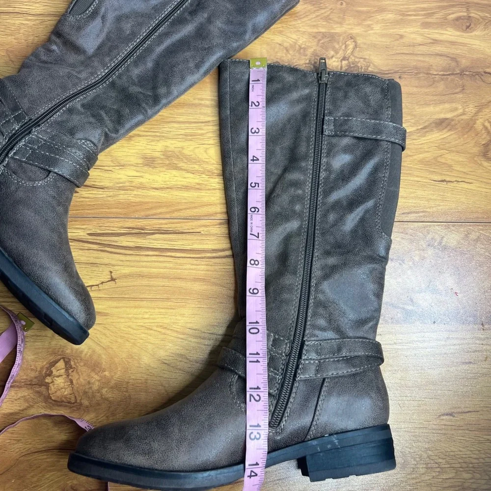 BareTraps Alysha Tall Riding Boots Size 5 Tan Knee High Equestrian Old Money NEW